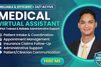 provide medical VA, patient intake, scheduling, and insurance support