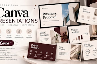 design a professional canva presentation
