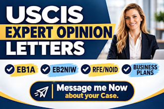 do your uscis expert opinion letters and business plans