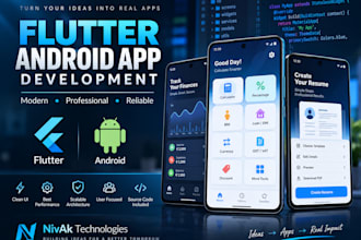 develop a professional flutter android app