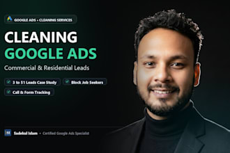 set up and manage google ads for cleaning businesses