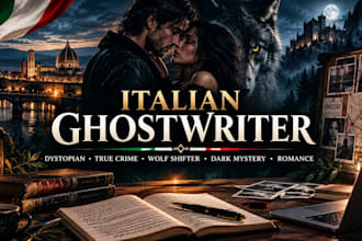 italia ghostwrite dystopian true crime dialogue wolfshifter dark mystery romance