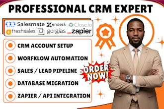 freshsales gorgias salesmate crm automation zendesk close io zapier integration