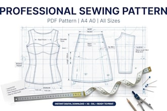 draft professional sewing patterns for tailors and african wears