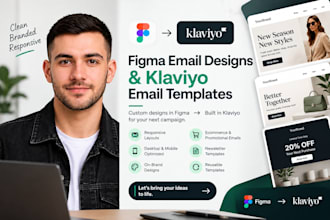 design figma emails, klaviyo templates and email campaigns