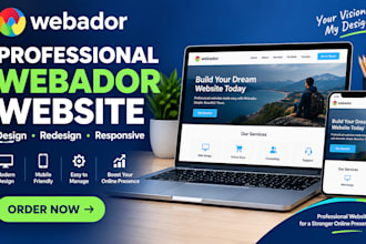 design or redesign your webador website professionally