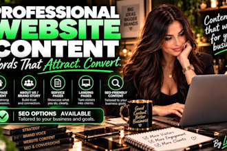 write SEO website content and copywriting for your business