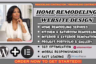 home remodeling website, renovation website, remodeling contractor website