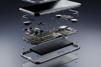 create cinematic 3d smartphone product animation and cgi ads