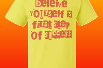 make motivational tshirt design