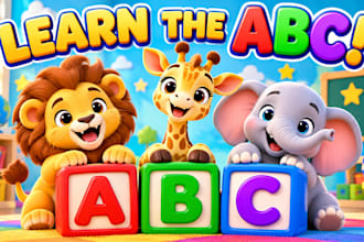 design kids educational youtube thumbnails