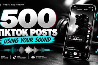 promote your music with tiktok posts using your sound