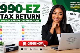 prepare tax exempt organization 990 ez tax return