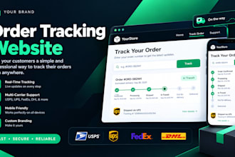 build a custom order tracking website for ecommerce businesses