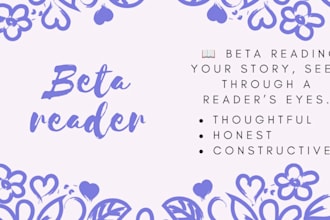 beta reader providing honest and constructive feedback