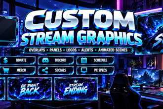 create custom twitch overlays and stream graphics