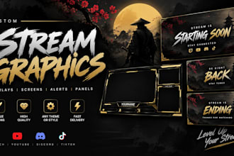 create custom twitch overlays and stream graphics