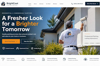 build squarespace painting contractor website painter website house brand websit