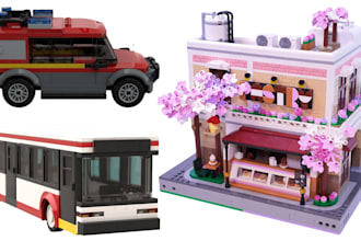 design custom 3d lego model 3d lego car house lego set toys manual instructions
