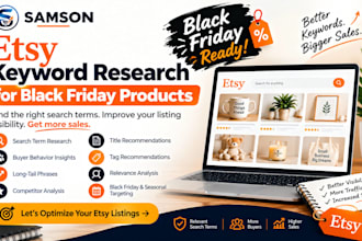 do etsy keyword research for black friday products