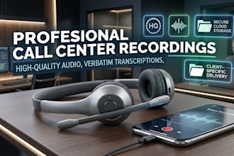 provide you call center calls recordings