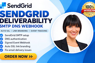 fix sendgrid deliverability smtp dns sendgrid webhook and auto ssl link branding