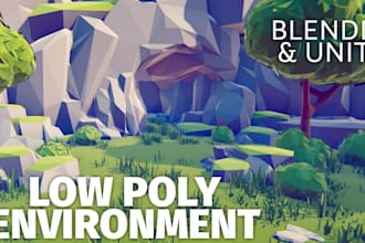 game map, stylized environment, 3d map, level design, game assets, low poly 3d