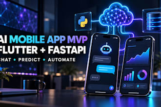 build a ai mobile app with flutter, fastapi and machine learning