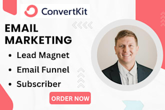 setup kit convertkit lead magenet landing pages subscriber emails funnels