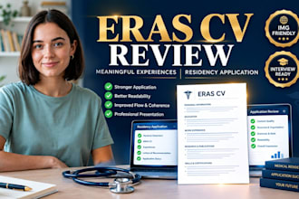 edit eras CV residency CV and medical residency application documents