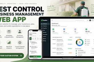 build a pest control business management web app