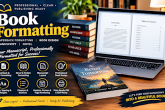 do book formatting, paperback formatting, book design manuscript novel