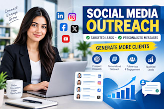 do social media outreach and generate targeted leads
