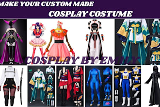 create a custom cosplay costume from your anime, mascot