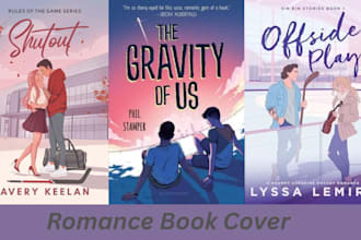 romance book cover illustration, sport romance, gay romance, ebook, kindle cover
