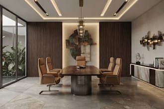 do ikea commercial room and coworking interior design, home office 3d rendering