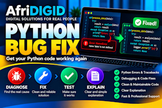 fix bugs and errors in your python code