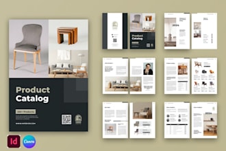 design interior furniture digital catalogue pdf magazine portfolio layout sheet