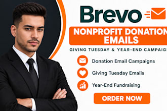 design brevo nonprofit donation emails giving tuesday year end campaigns flows