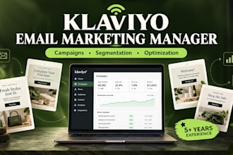 be your klaviyo manager for email marketing campaigns