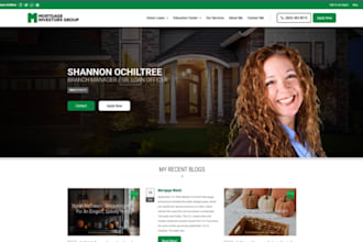 design wix mortgage broker website loan officer financial advisor website