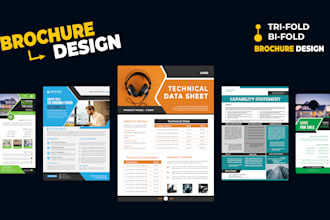 design a professional brochure, trifold, bifold, and flyer