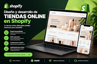 diseñaré tu tienda shopify profesional que vende más
