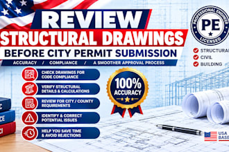 review structural drawings before city permit submission