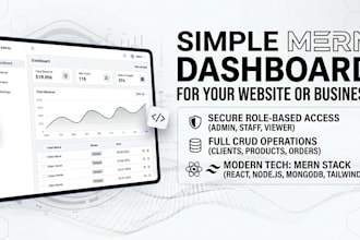 build a custom admin dashboard for your website or business