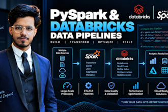build pyspark and databricks data pipelines