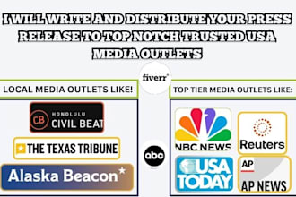 write and distribute a professional usa press release