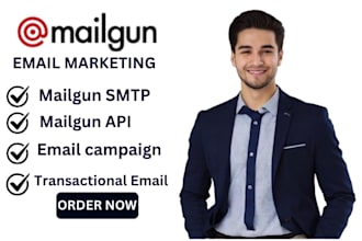 setup mailgun SMTP mailgun API mailgun transactional email