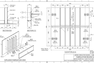 create marine fabrication and ship structural detail drawings
