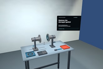 develop interactive VR apps and training simulations in unity